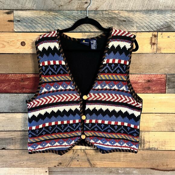 Lizwear Multi Color‎ Vest Size Large - Picture 1 of 8